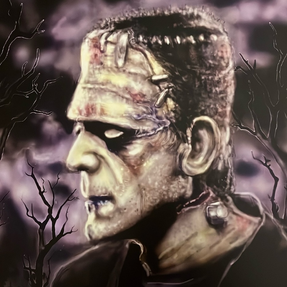 Frankenstein monster art print by Bruce Campbell 8 1/2 x 11